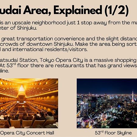 Shinjuku 1 Sta.・98㎡・4Br Entire Home Upscale Area Tokyo Bagian luar foto